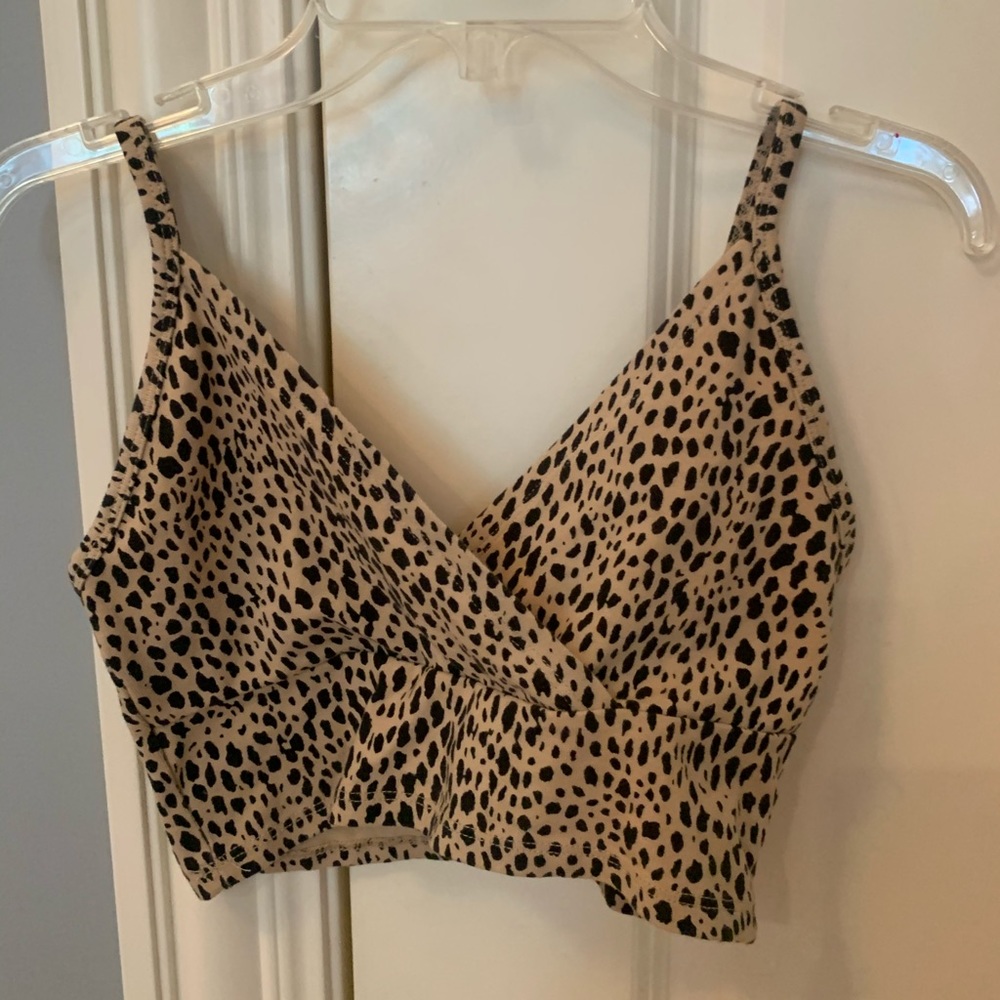 Brandy Melville Cheetah Print Amara Top